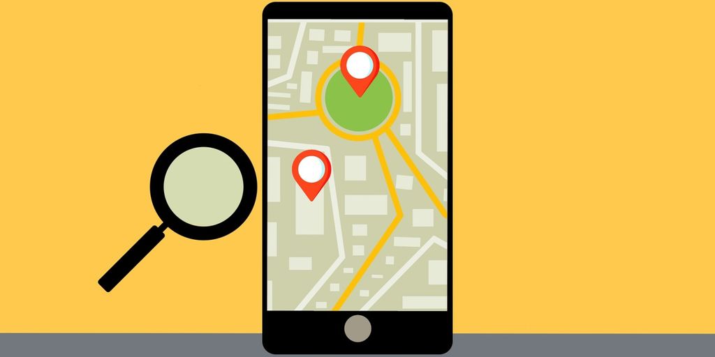 local business on mobile phone map